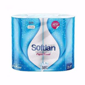 دستمال حوله دوقلو سافتلن 18ع 57300ف