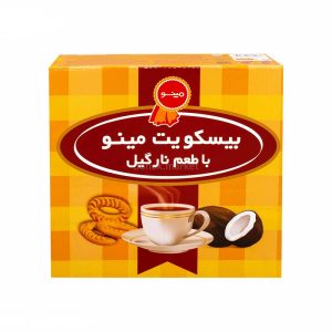 بیسکوییت پذیرایی نارگیلی مینو 60ف