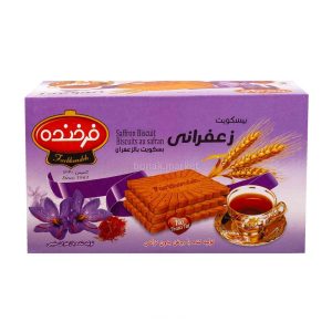 بیسکوییت پذیرایی فرخنده زعفران