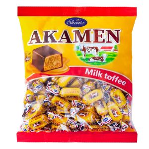 تافی اکامن شیری بسته 1 کیلو شونیز 6ع 200ف