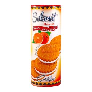 بیسکوییت کرمدار لوله ای پرتقالی سلامت 15ع 48ف