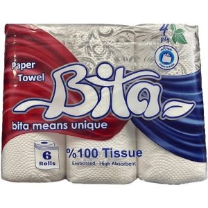 دستمال حوله ای 6قلو بیتا 6ع