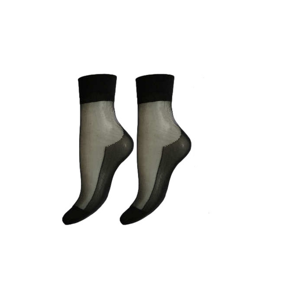 جوراب-زنانه-بهبود-مدل-پارازین-شیشه-ای-کفدار-مشکی