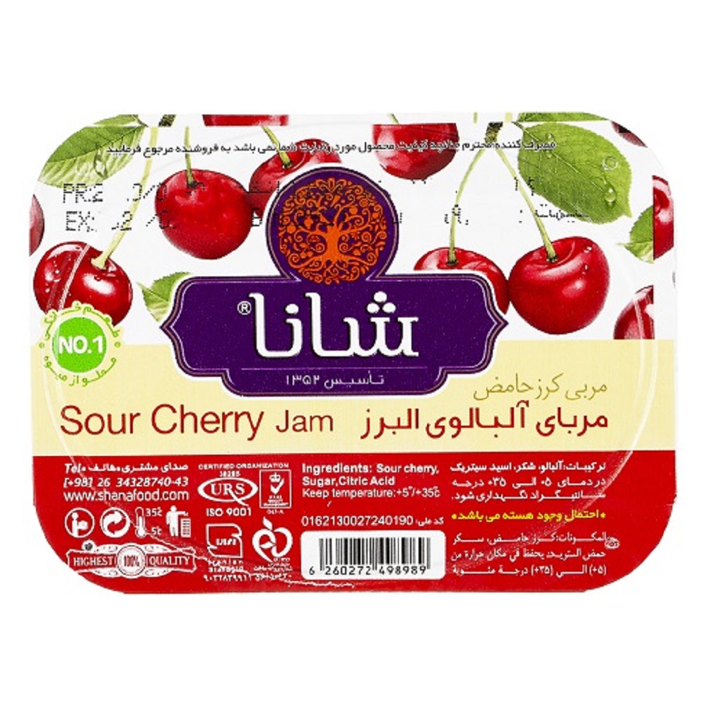 مربای-آلبالو-تکنفره-25-گرم-شانا